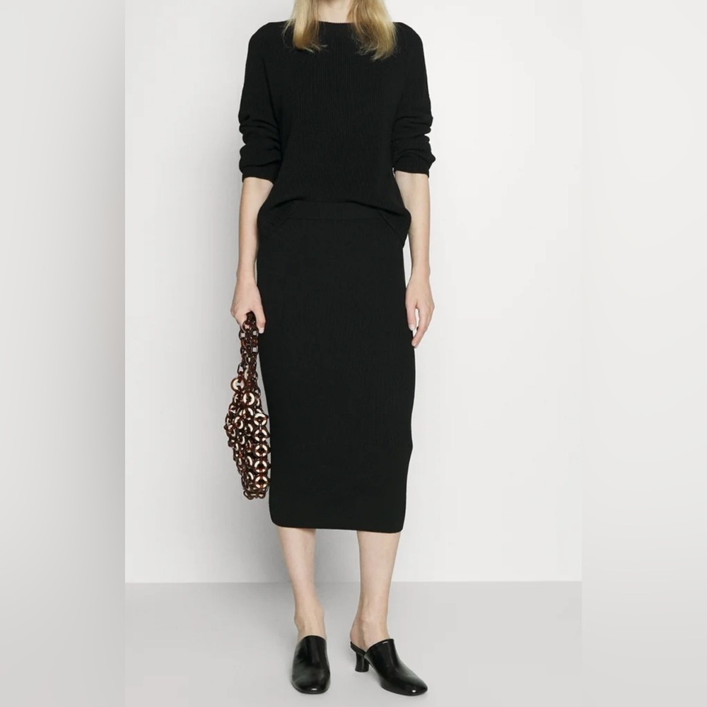 Michael Michael Kors Rib Knit Sweater Midi Pencil Skirt Size Large